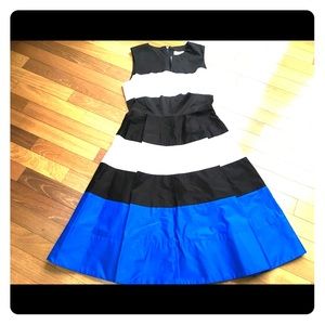 Kate Spade color block fit n flare Corley dress